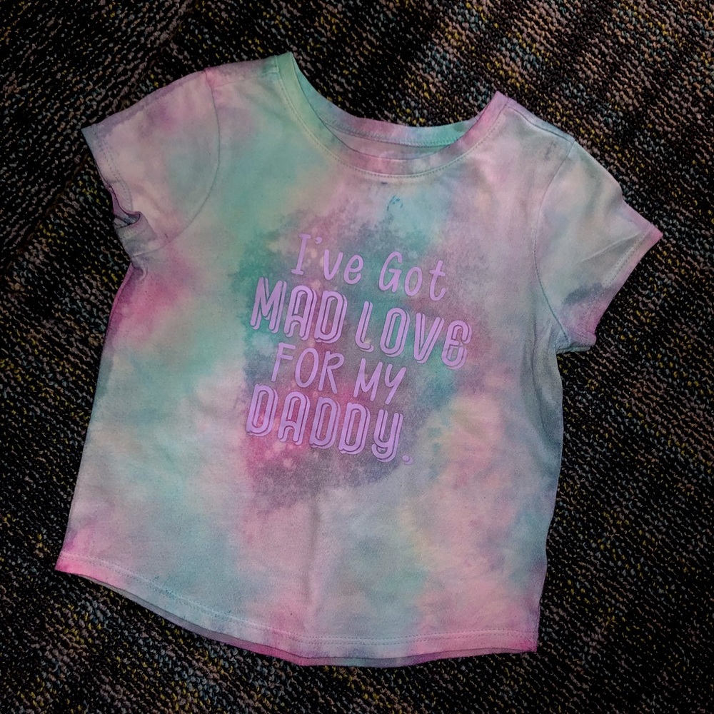 Custom tie dyed girls shirt